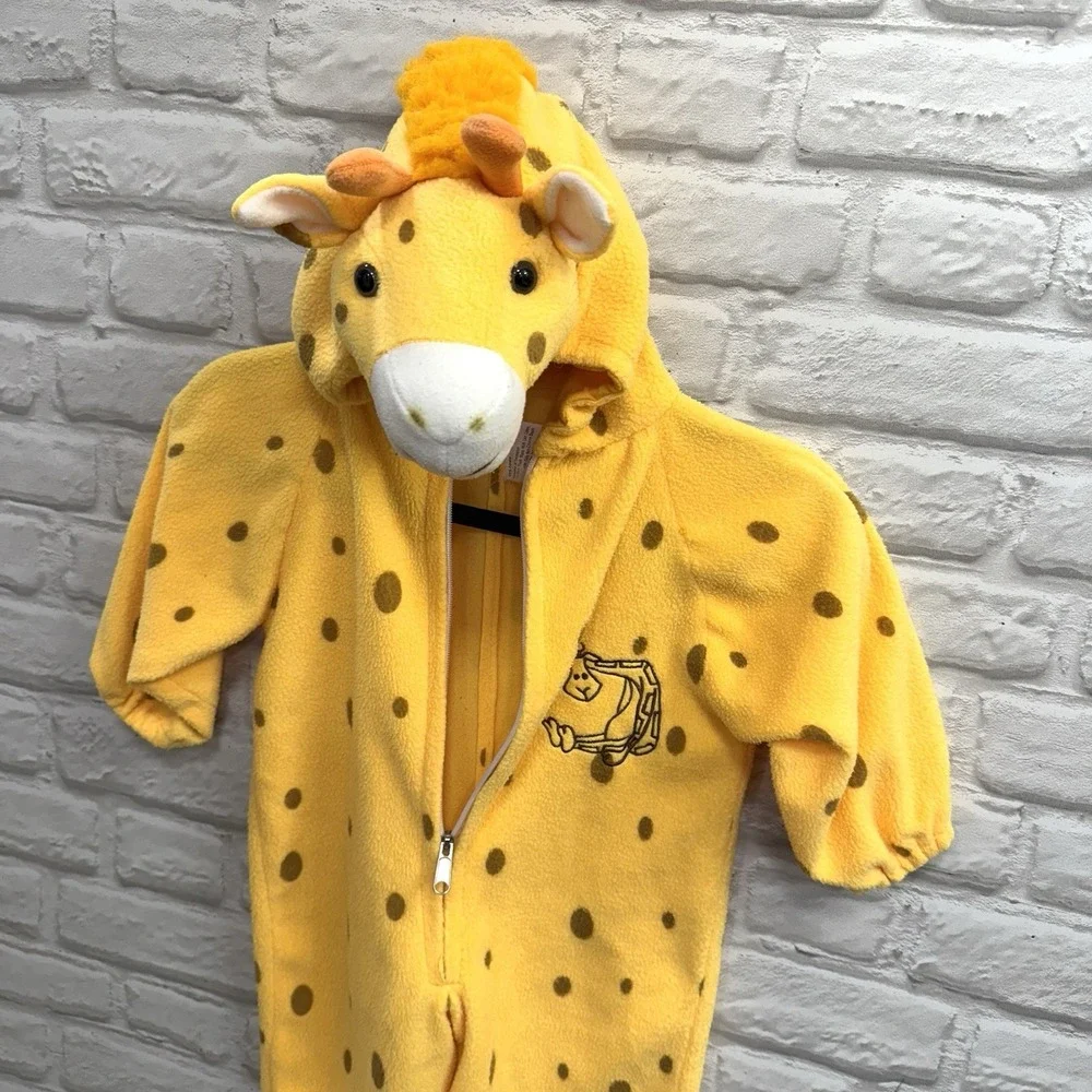 Kids‎ Giraffe Halloween Costume 3T-4T Halloween Fleece Bodysuit Warm Ships Fast